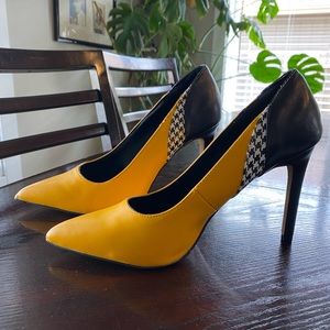 NY & Co yellow and black heels, BRAND NEW!